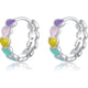 thumbnail image 1 of 925 Silver Kids Earrings For Girls S Hoop Earrings Girls Fash Hypoallernic Jewelry, 1 of 2