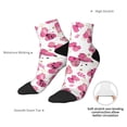 thumbnail image 4 of Uemuo Girl Butterfly Printed Crew Socks, Moisture-Wicking Socks, Athletic Socks for Men Breathable Cushion Socks Casual Sport Socks for Running Traveling, 4 of 6