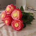 thumbnail image 7 of Artificial Flower Realistic Looking Bent Freely Faux Silk Flower Simulation Rose Bouquet Flower Decor for Home, 7 of 7