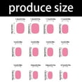 thumbnail image 3 of KUFptva Square Press on Nails Flower Fake Nails Stick on Nails in 12 Sizes 24 Pcs French Nails Tips for DIYS Nails Art Decors, 3 of 7
