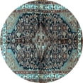 thumbnail image 1 of Ahgly Company Indoor Round Persian Light Blue Traditional Area Rugs, 6' Round, 1 of 4