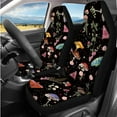 thumbnail image 2 of HUIACONG Mushroom Car Seat Covers Full Set for Women Universal Front and Back Seat Covers with Seat Belt Covers Steering Wheel Cover Armrest Cover Headrest Cover Coasters Keychain,14 Pcs, 2 of 5