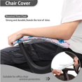 thumbnail image 4 of FKELYI Floral Blue Butterfly Print Soft Office Chair Slipcover Anti-Dust Removable Computer Chair Slipcovers with 2 Pcs Arm Rest Covers Furniture Protector, 4 Pcs Set, 4 of 7