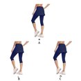 thumbnail image 2 of Qarigey Pantalones versátiles de amplia aplicación con para correr y hacer ejercicio Manténgase cómodo y a la moda Prendas para la parte inferior del cuerpo azul oscuro m, 2 of 6