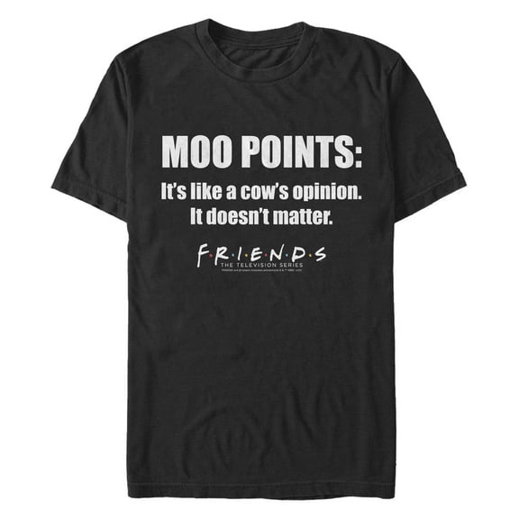 Men's Friends Moo Points Quote Graphic T-Shirt