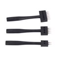 thumbnail image 1 of Prong Punch Tool Set Leather Flushing 3Pcs Black Upgrade Version Leatherette Punching, 1 of 8