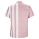 thumbnail image 4 of Camiseta Hawaiana para Hombres, Manga Corta Botón Abajo Cardigan con Cuello de Giro, Impresión de Raya Casual, 4 of 4