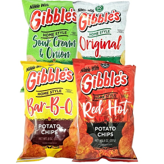 Gibble's Assorted Pack of Chips 8 oz - 4 PACK