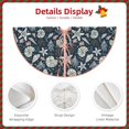 thumbnail image 3 of Rateoe Sea Shells 1 Pattern Christmas Tree Skirt with Ties , Christmas Tree Decorations, Farmhouse Christmas Decor Xmas Holiday Decorations-30", 3 of 6