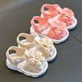 thumbnail image 5 of LUOGENLI Slippers Slippers for Girls Size 12 Children Shoes Comfortable Soft Sole Sandals Fashion Flower Beach Seaside Bow Sandals Slippers for Girls Size 10 Kids Slippers Girls Bulk Beige 25, 5 of 5