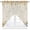 Beige, variant on Swag Curtains Valances for Windows, Brown Southwest Tribal Pattern Short Kitchen Window Curtains Over Sink, Boho Retro Ethnic Style Cafe Curtains Panel Set Of 2,Rod Pocket, 36 Inches Length