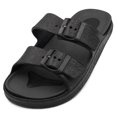 thumbnail image 1 of VENTANA Men's Classic Double Strap Buckle Sandals Adjustable Atheletic Slide, 1 of 2