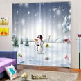 thumbnail image 2 of 2 cortinas de poliéster con diseño navideño para ventana, decoración para dormitorio 23, 2 of 5