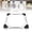 White (4-Legs), variant on Suodoka Heavy Duty Adjustable Washing Machine Base Stand Refrigerator Holder Bracket (8 Feet), Universal Fit 16.54-24.41 inches, White[cite: 1]