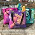 thumbnail image 5 of 5Pieces Reusable Mesh Beach Tote Bags ,Mesh Pool Bag With Drawstring For Groceries, Travel,Toys & Laundry, 5 of 7