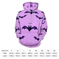 thumbnail image 2 of Purple Bat Hoodies Oversized Hoodie Women Long Sleeve Casual Sweatshirts, 2 of 5