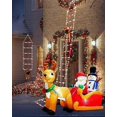 thumbnail image 5 of Christmas Ladder Lights, 9.9Ft Santa Claus Climbing Lights, 338 LED, 8 Modes, Timer Memory Function, Mains Powered for Indoor Outdoor Xmas Tree Balcon, 5 of 5