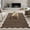Brown, variant on Modern Solid Rugs 6x9 Area Rug for Living Room Washable Non-Slip Neutral Throw Carpet Low-Pile Scalloped Rugs Stain Resistant Soft Accent Carpet for Bedroom Dinning Room Grey Blue