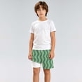 thumbnail image 2 of sususu Boys Swim Trunks with Compression Liner High Visibility Quick Dry Bathing Suit Vintage Swimming Shorts Kids Army Green 3-4 Years, 2 of 5
