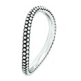 thumbnail image 3 of Sterling Silver Stackable Expressions Polished Antiqued Wave Ring Size 7, 3 of 3