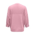 thumbnail image 7 of Breezora Women's Summer Casual Knit Tops 3/4 Sleeve Crew Neck Lightweight Ribbed Pullover Sweater For Weekend Outing, 7 of 7