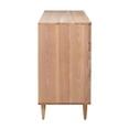 thumbnail image 4 of Maklaine Modern Contemporary Cane 6 Drawer Dresser in Brown Finish, 4 of 10