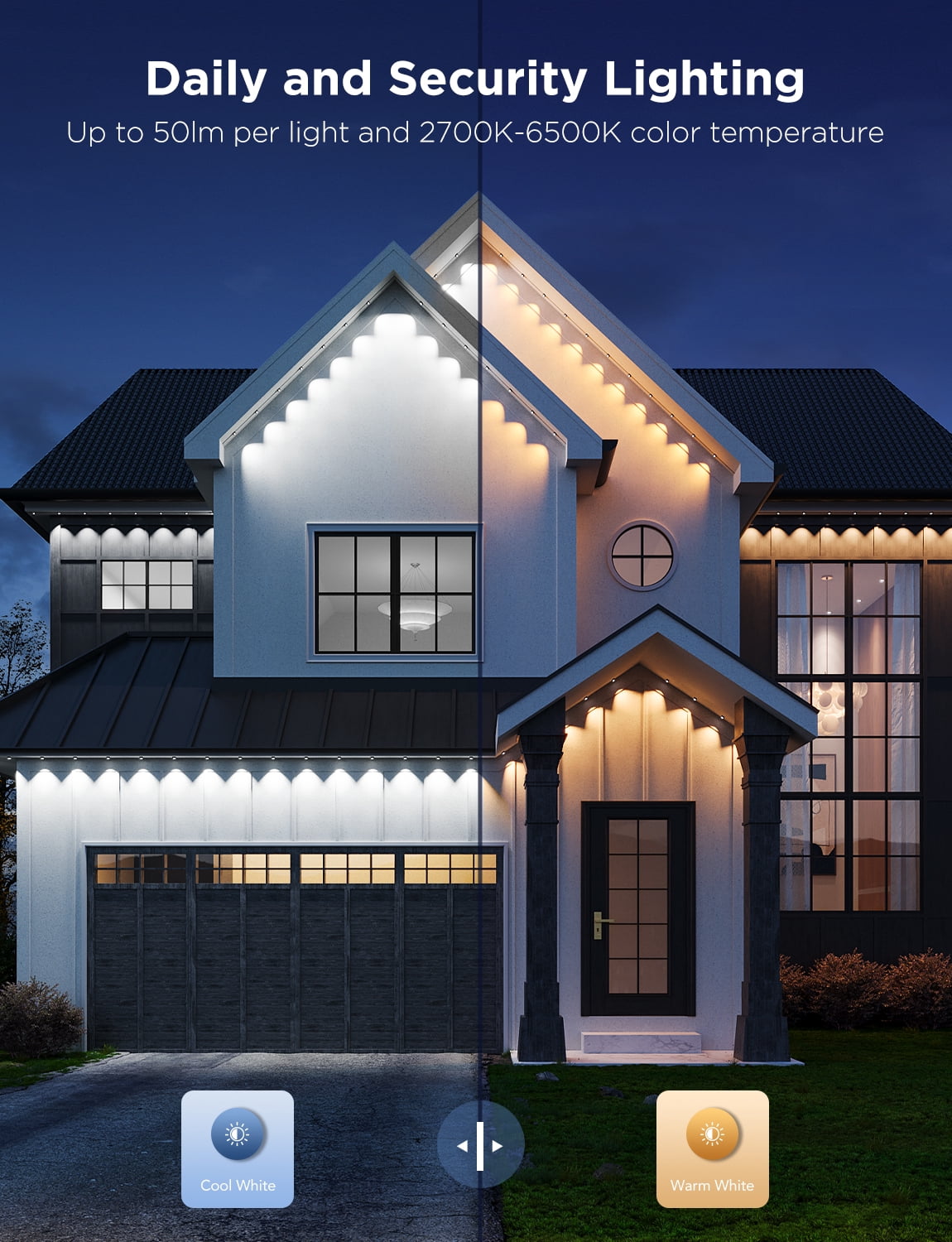 Govee White Permanent Outdoor Lights Pro Expansion String