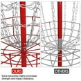 thumbnail image 3 of Alden Design 12-Chain steel Disc Golf Goal for Target Practice, Red, 3 of 13