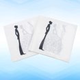 thumbnail image 1 of OULII 40Pcs Printed Party Napkins White Bride and Groom Pattern Wedding Paper Napkins, 1 of 8