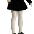thumbnail image 2 of KAUOD Girls Full Length Tights Cute Ribbed Fleece Thermal Footed Leggings Kids Toddler Winter Stretchy Opaque Pantyhose, 2 of 7