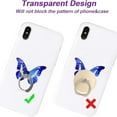 thumbnail image 6 of Transparent Clear Cell Phone Ring Grips Holder Kickstand 360° Rotation Finger Ring Stand for iPhone, 6 of 7