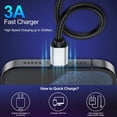 thumbnail image 3 of Cable USB Tipo C CyvenSmart de 3 m, carga rápida, paquete de 2, 3 of 7