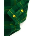 thumbnail image 4 of John Deere Tractor Flannel Shacket with Fleece Lining Plaid Toddler to Little Kid, 4 of 5