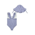 thumbnail image 2 of Character Toddler Girl One-Piece Swimsuit with Hat, Sizes 12M- 5T, 2 of 6