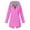 Hot Pink, variant on TJAZFJPA Corduroy Jacket Women Solid Rain Jacket Outdoor Plus Size Hooded Windproof Loose Coat Womens Ski Jacket Womens Jackets
