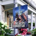 thumbnail image 2 of Flagwix American Flag One Nation Under God Flag PS323F, Independence Day Decorations, Polyester Double-sided Printed House Flag, 2 of 3