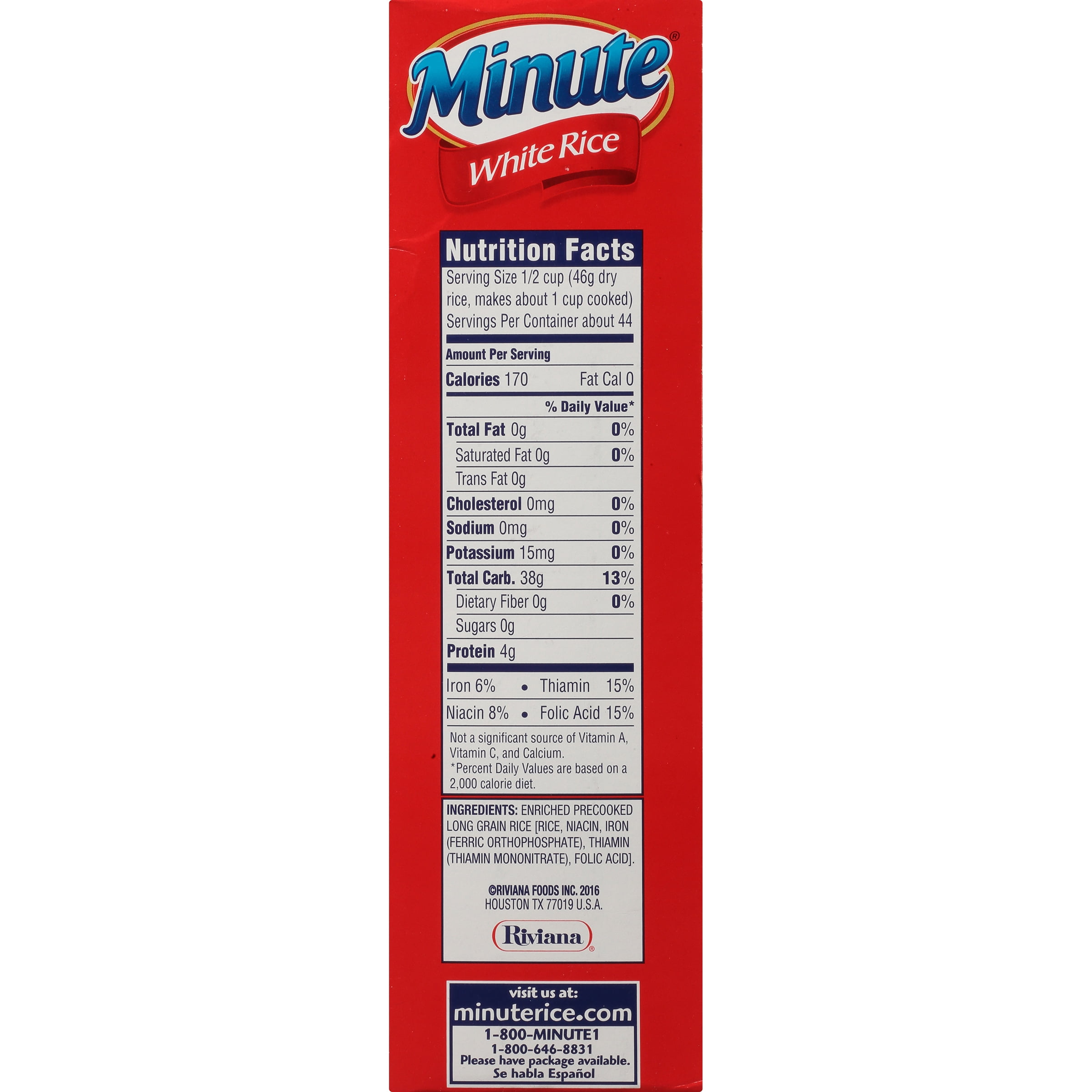 6 Pack of Minute White Instant Enriched Long Grain Rice 72 Oz Box