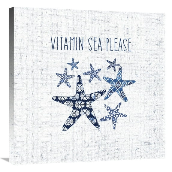 Global Gallery's 'Sunday on the Coast VI' By Pela Stretched Canvas Wall Art