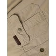 thumbnail image 5 of Fredd Marshall Men's 100% Cotton Long Sleeve Hiking Shirt with Pockets, 5 of 5