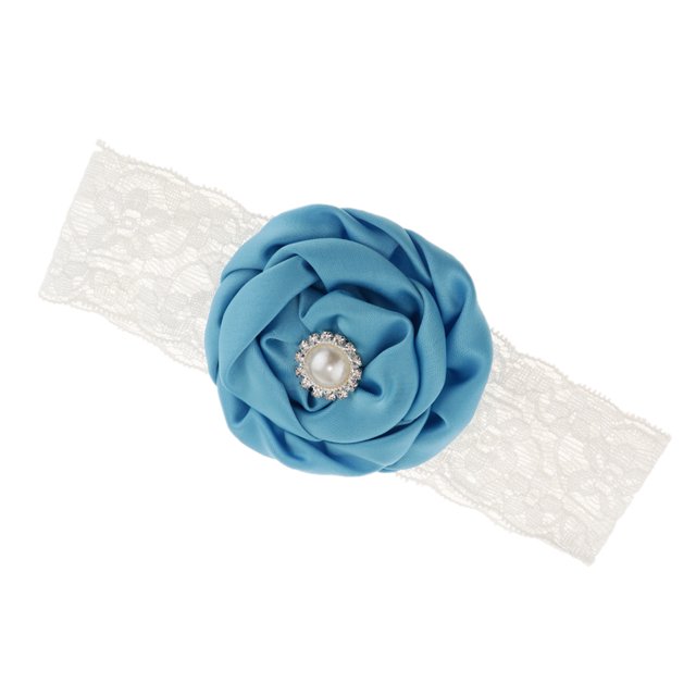 Venda De Flor Del Bebé Venda Del Elástico De Juguetes de Juegos de SM SunniMix Diadema de flores de encaje elástico