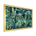 thumbnail image 2 of Designart 'Natural Green Leaves Exotic On Dark I' Tropical Framed Art Print, 2 of 4
