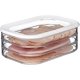 thumbnail image 4 of Contenedor de charcutería de 3 niveles – Blanco – Caja de almacenamiento para refrigerador para embutidos – Tres compartimentos separados – Apto para lavavajillas, 4 of 5