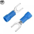thumbnail image 3 of 250pcs Insulated Electrical Wire Terminals Crimp Fork Connector Set, for Power Cable Connection in Machinery, Home Appliance with Computers, SV1.25 4, 0.5 1.5mm² Wire Range, 3 of 7