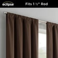 thumbnail image 5 of Eclipse Kendall Modern Blackout Curtains, 84 In Long x 42 In Wide, Chocolate, Sold as a Single Curtain Panel, 5 of 7