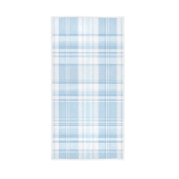Towel 30x15 Inch Face Towel Hand Towel Bath Towels Hand Bath Towels Single-Sided Printed Towels, Lightweight, Breathable and Absorbent Light Blue Cloth Stripe