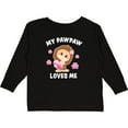 thumbnail image 3 of Inktastic My Pawpaw Loves Me with Bigfoot Girls Long Sleeve Toddler T-Shirt, 3 of 5
