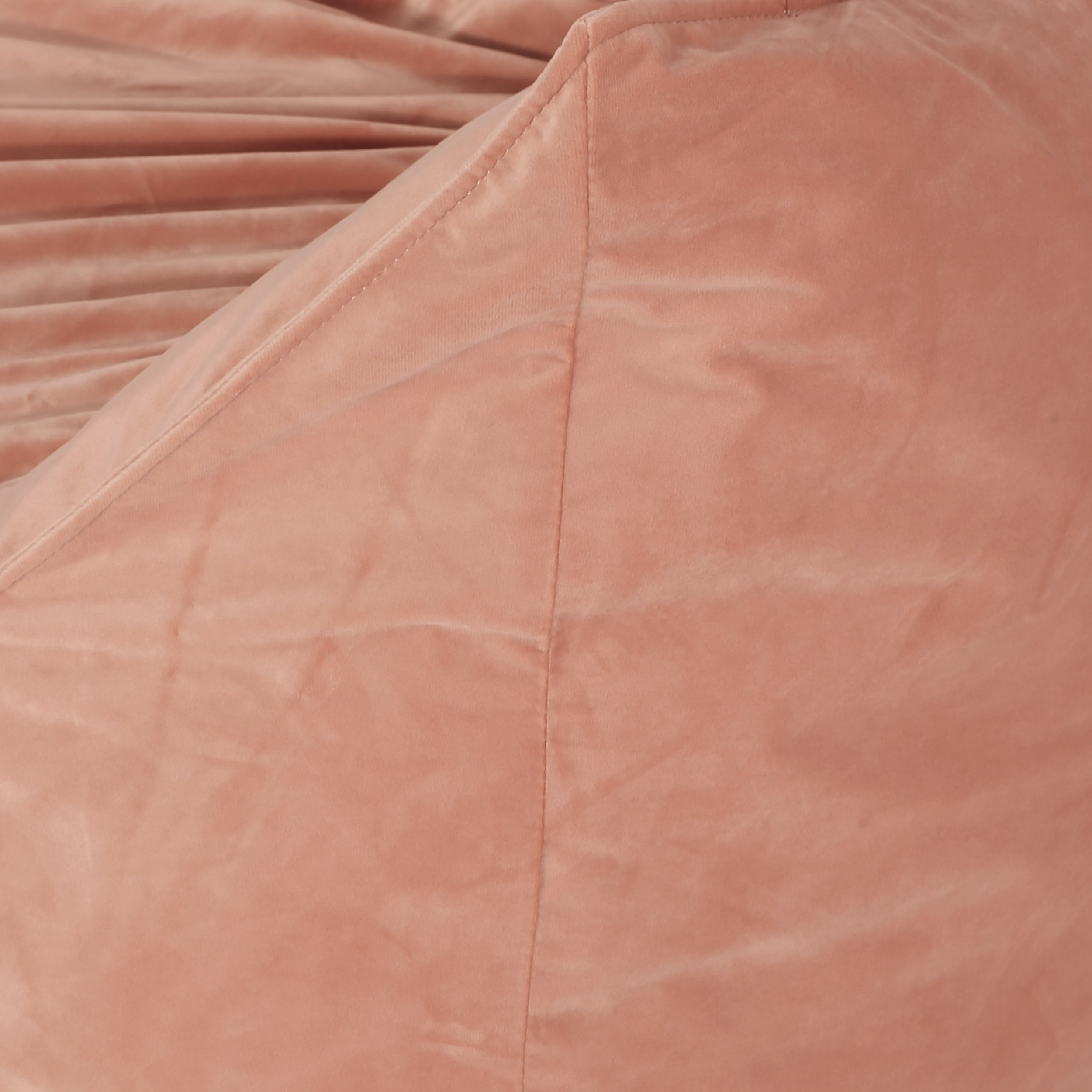 Noble House Pickerel Velveteen Bean Bag Chair, Pink