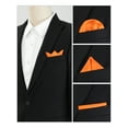 thumbnail image 4 of INSPIRAR CHIC Pañuelos de bolsillo para hombres en colores sólidos para bodas Fiesta Naranja, 4 of 4
