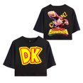 thumbnail image 1 of T-shirt Court Hot Games Donkey Kong Bananza – T-Shirt Graphique à Manches Courtes pour Femmes, Dessin Animé de Jeu pour les Passionnées de Jeux, 2TG, Noir, 1 of 9
