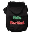 thumbnail image 4 of Christmas Pet Dog  Cat Hoodie Screen Printed, "Feliz Navidad", 4 of 10